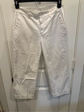 GAP Cream High-Rise Chino Pants